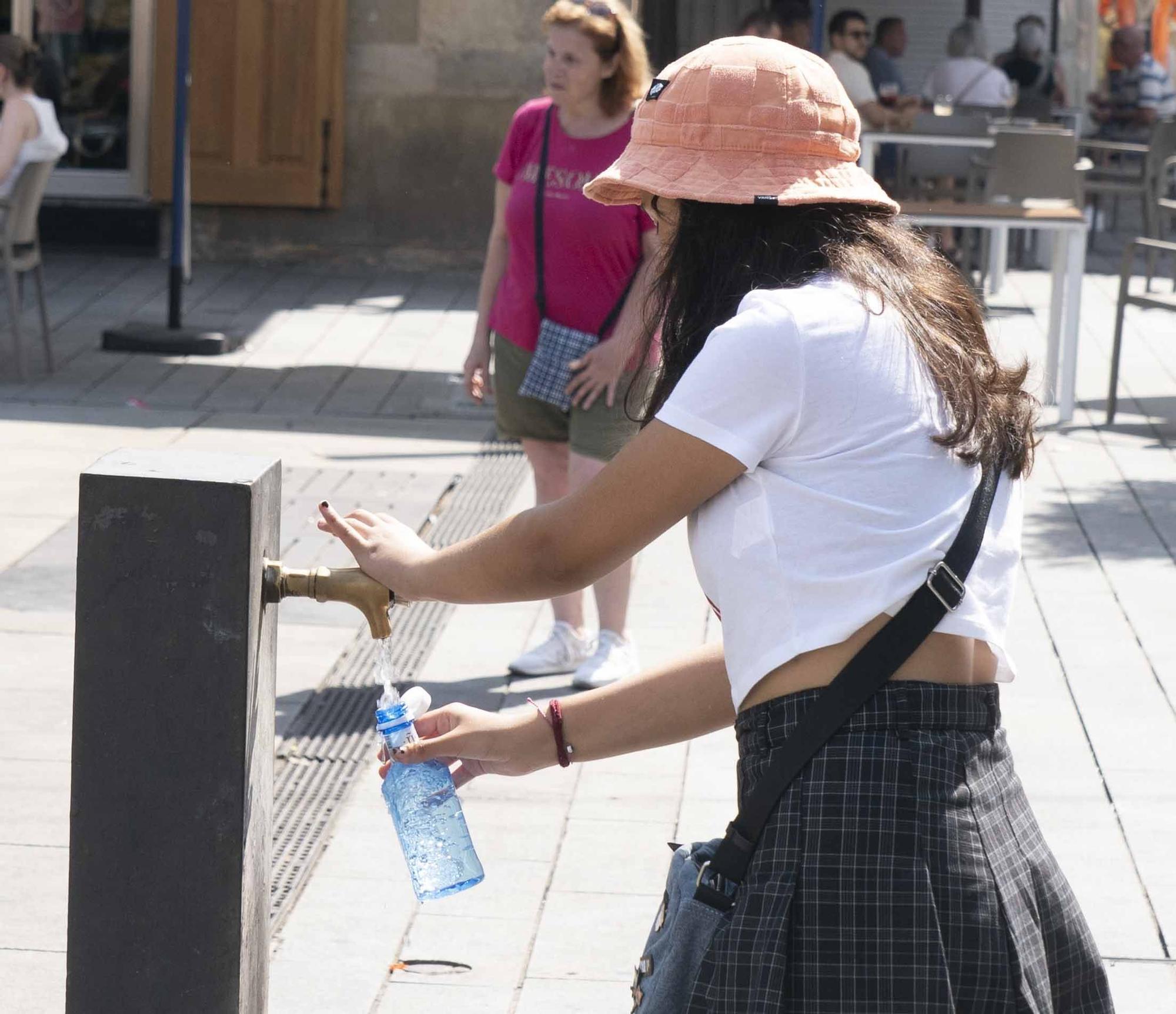 En imágenes: Vitoria hace frente a la ola de calor
