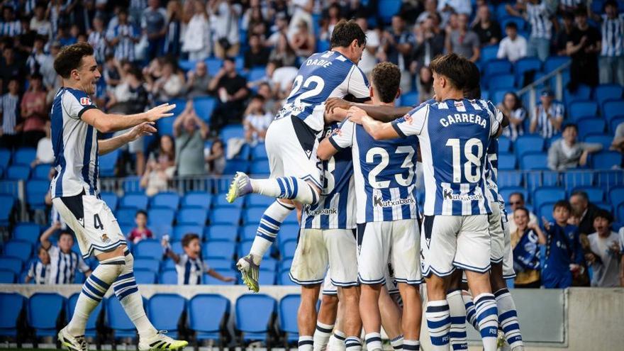 Cruel empate de la Real B frente al Almería (2-2)