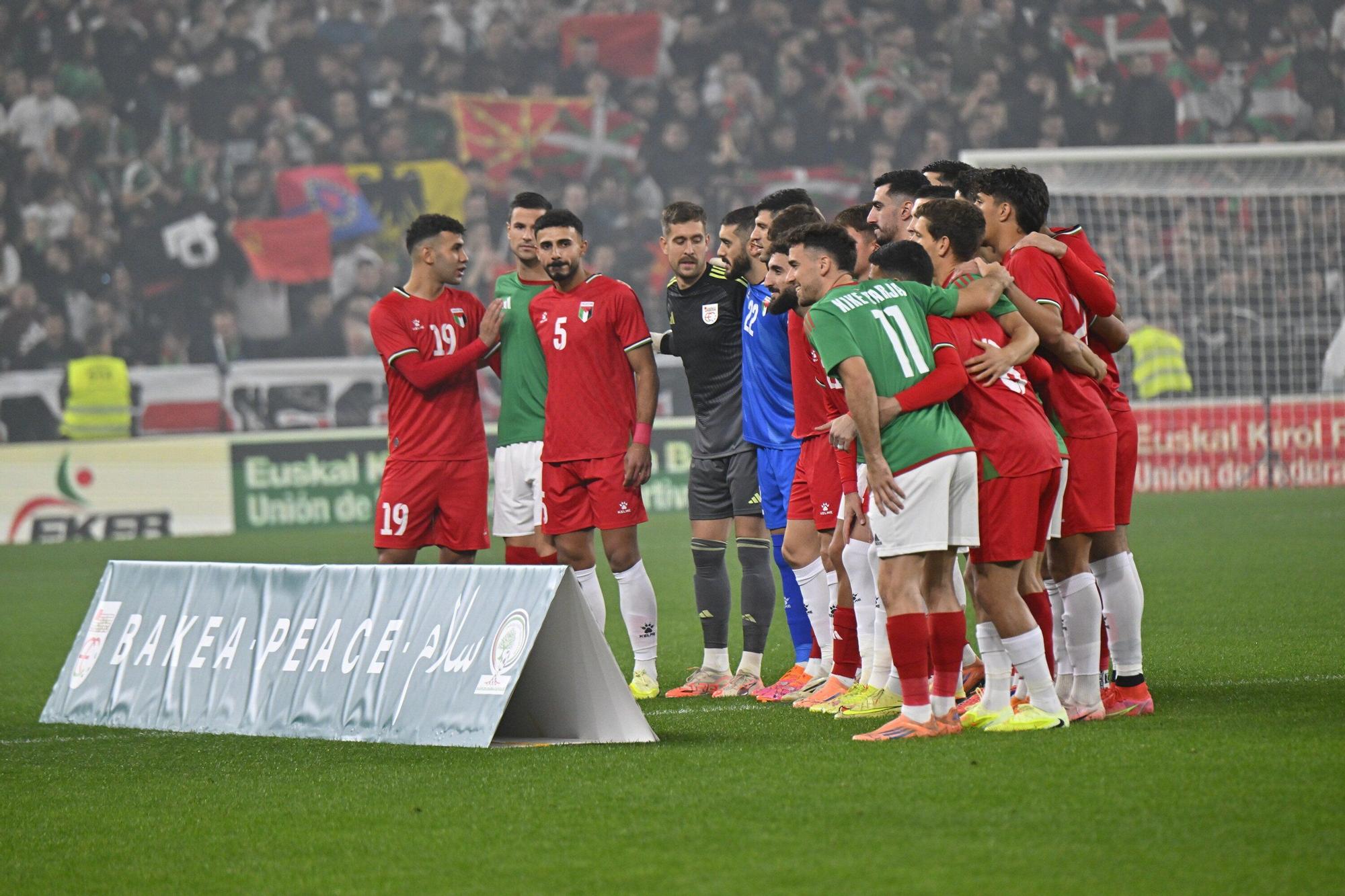 Las imágenes del Euskal Selekzioa - Palestina