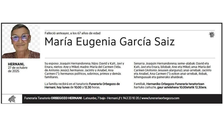 MARIA EUGENIA GARCIA SAIZ