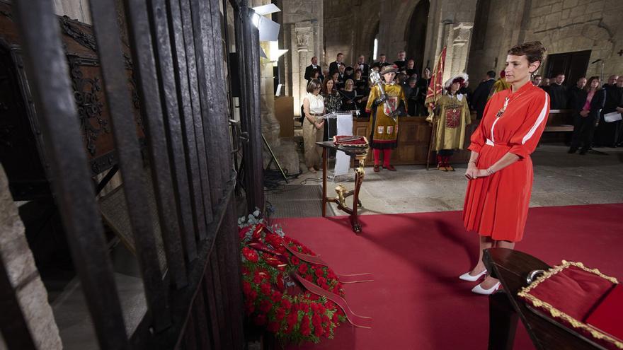 Homenaje en el Monasterio de Leyre a los reyes y reinas de Navarra