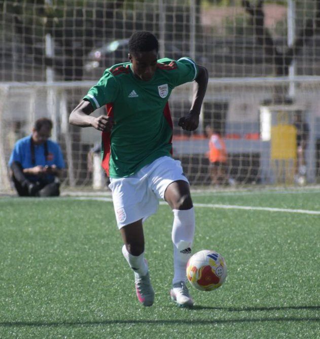 Victory Okorie, con la Euskal Selekzioa.