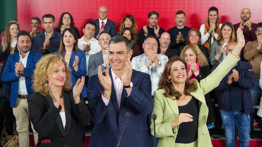 En imágenes: así ha sido el mitin de Pedro Sánchez en Vitoria