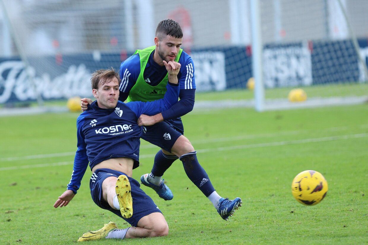 Último entrenamiento de Osasuna de este 2023
