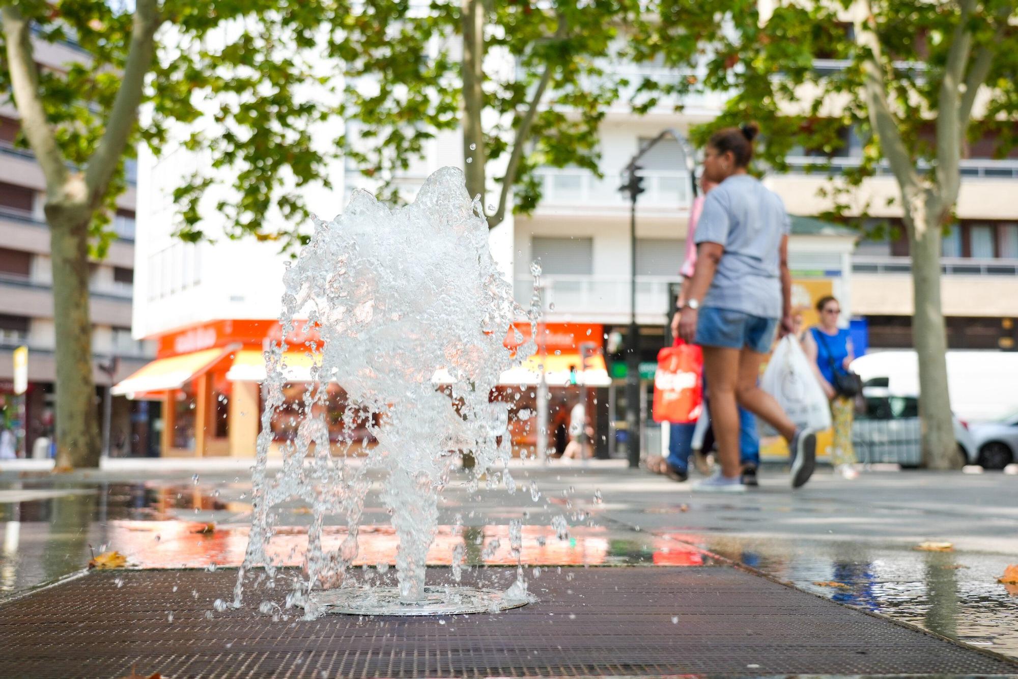 En imágenes: Vitoria hace frente a la ola de calor