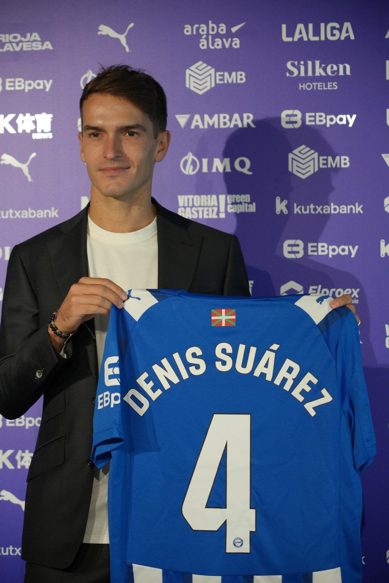 En imágenes: Presentación de Denis Suárez como jugador del Alavés
