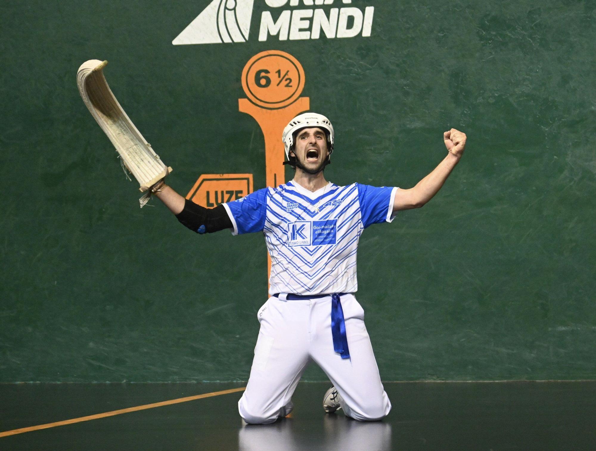 Aritz Juanenea supera a Endika Barrenetxea por 27-30 en la final del Individual Eusko Label de remonte.