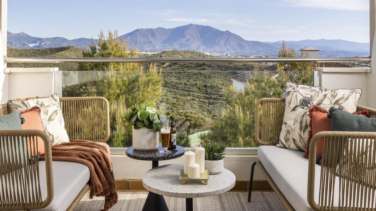 Detalle de la terraza.
