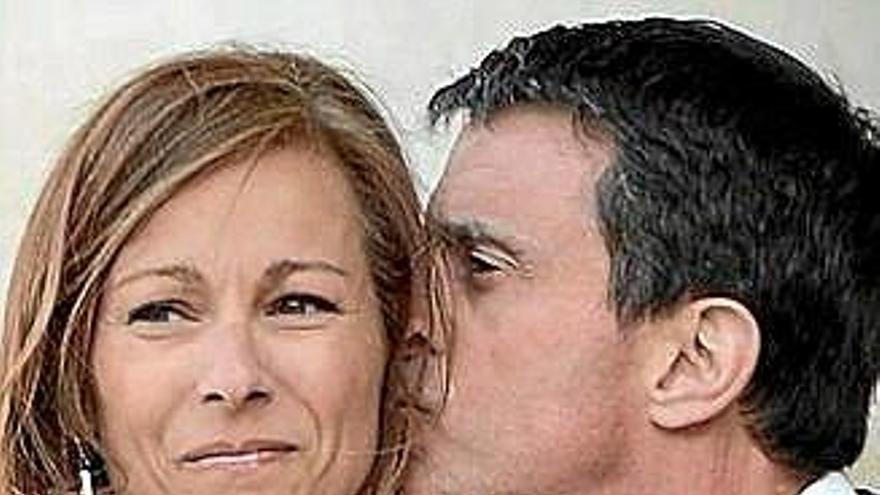 Anne Gravoin y Manuel Valls.