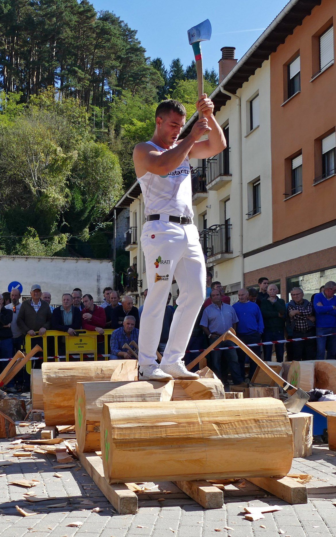 Fotos del Campeonato Navarro de Aizkora en Lekunberri