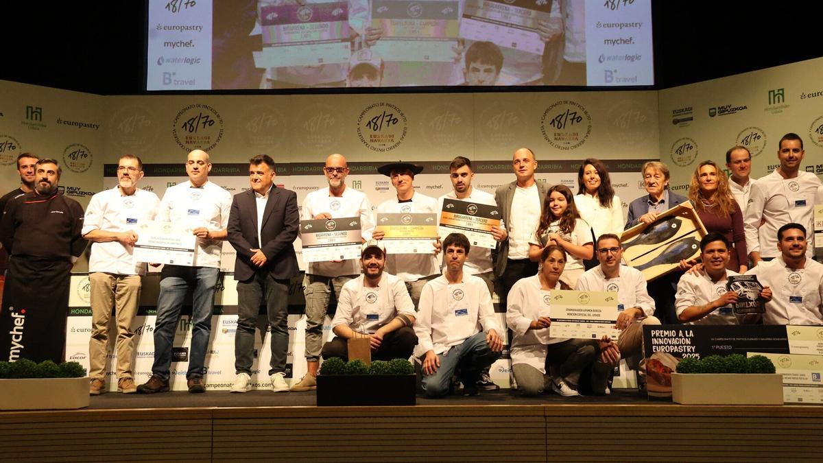 Entrega de premios del Concurso de Pintxos de Euskal Herria de 2025.