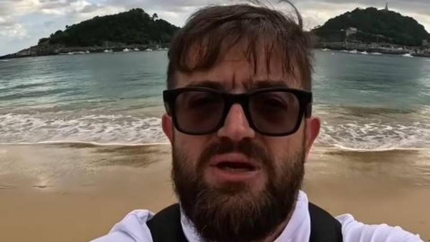 El influencer que se queda sin palabras en Donostia: &quot;El vídeo más importante de mi carrera&quot;