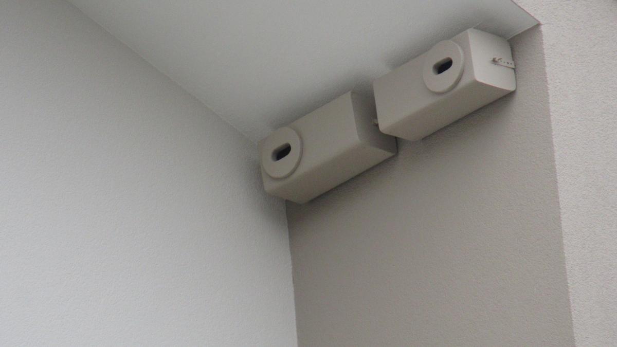 Dos de los nidos instalados