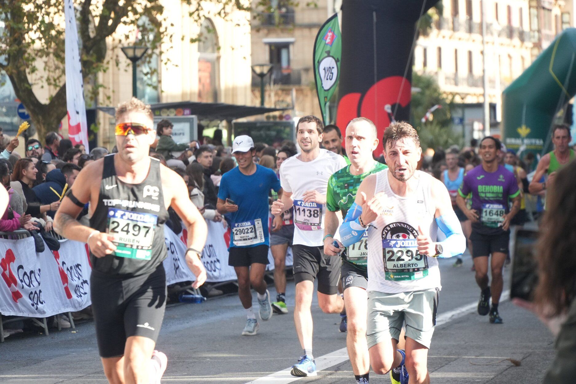 Los últimos metros de la Behobia