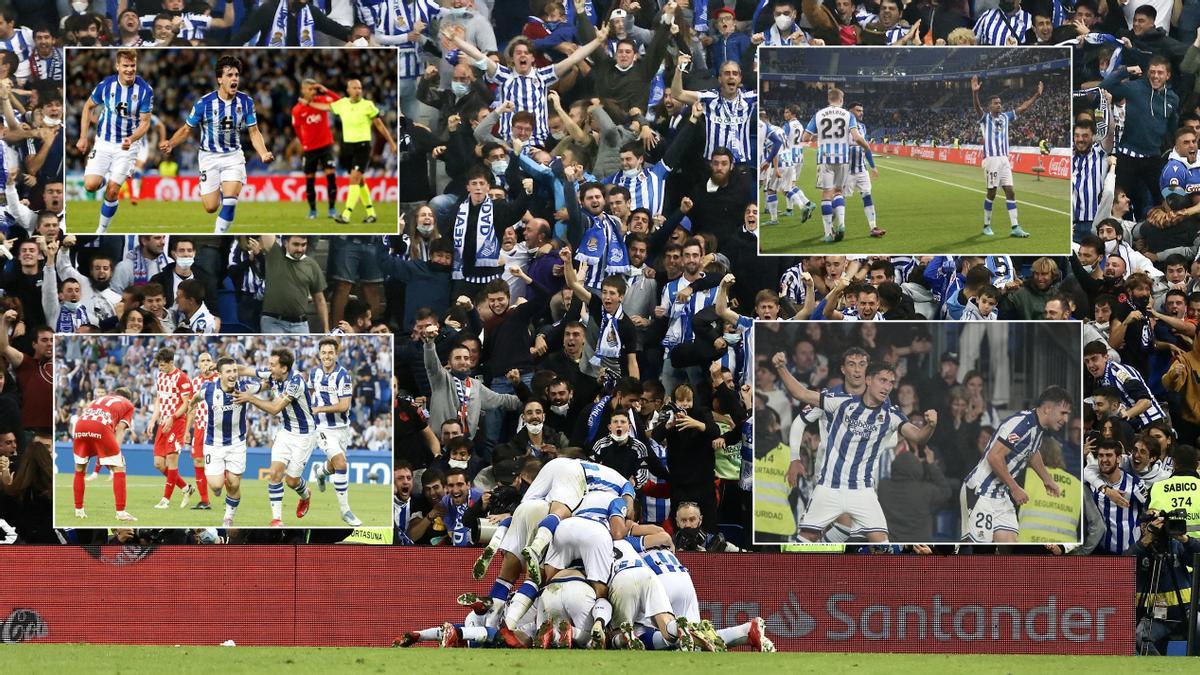 Goles triunfales en el descuento en la portería de la grada Aitor Zabaleta.