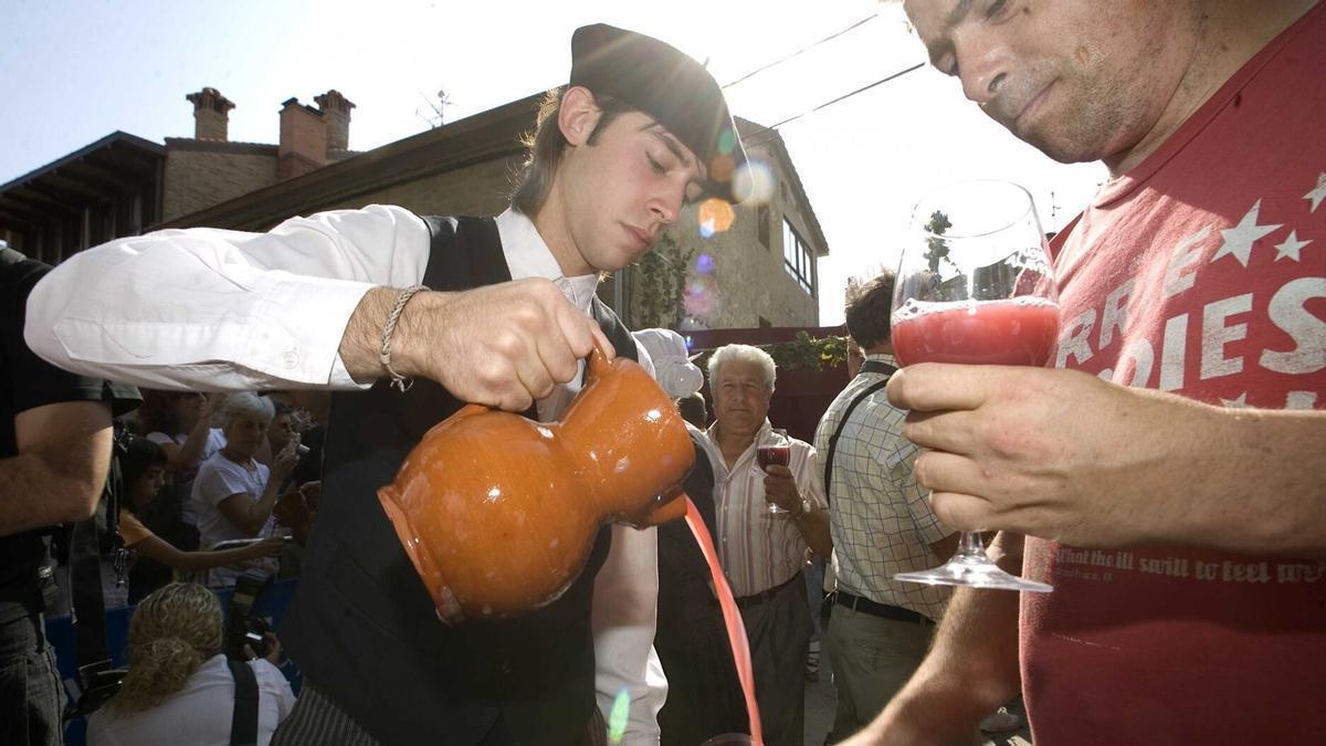 Es la segunda vez que Leza acoge la Fiesta de la Vendimia.