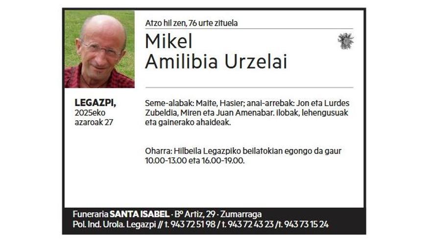 MIKEL AMILIBIA URZELAI