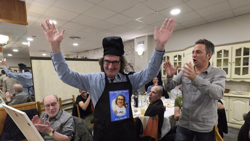 El Burlada Fútbol Sala celebra la jubilación de Miguel Rubio, su patrocinador