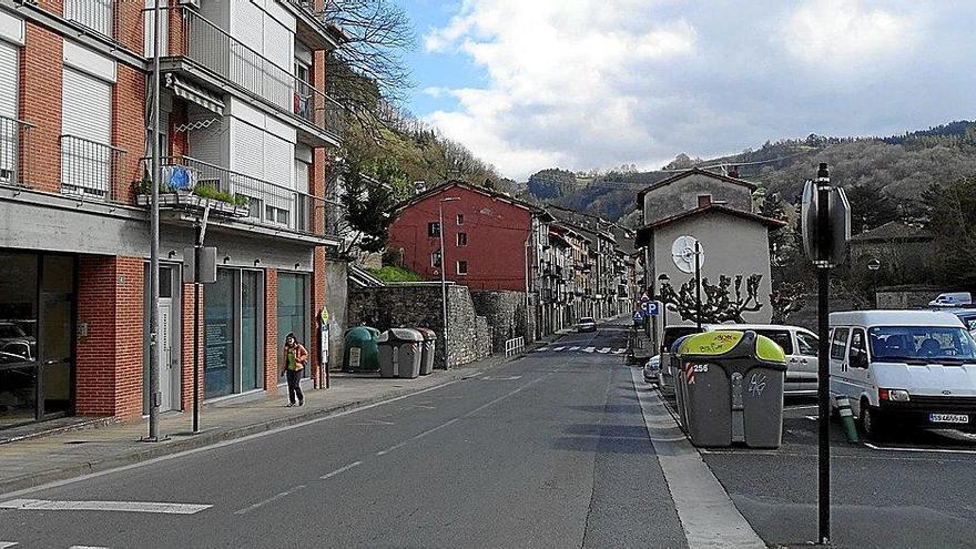 Las obras  de Zubieta-Masterreka comprenden tres fases, la primera de ellas entre el aparcamiento junto al alto de Mugerza (en la foto) y el puente.