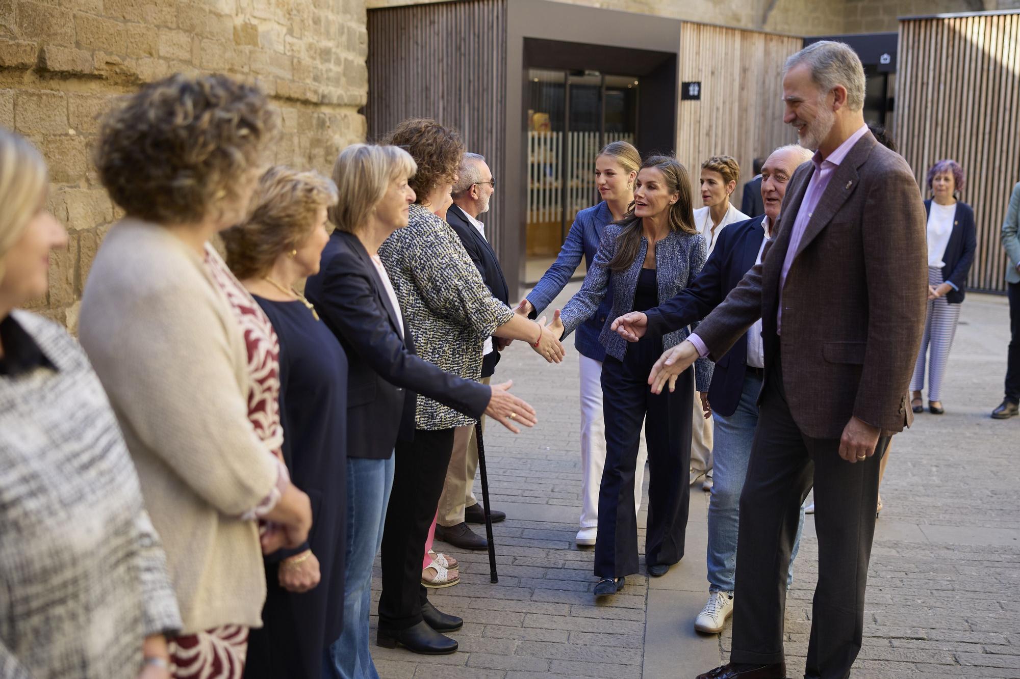 Fotos de la visita de los Reyes a Olite y Tudela