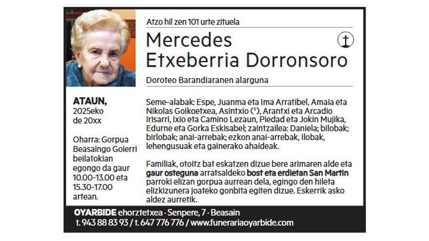 MERCEDES ETXEBERRIA DORRONSORO