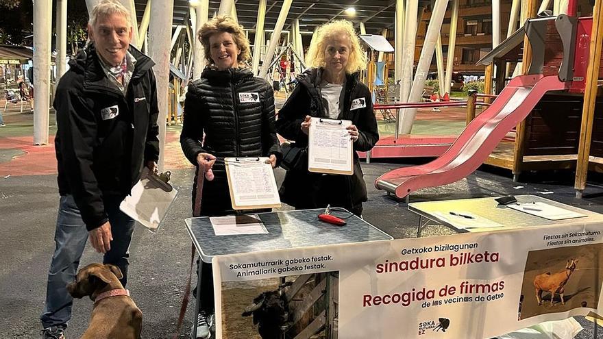 Sokamuturra Ez inicia una nueva recogida de firmas en Getxo
