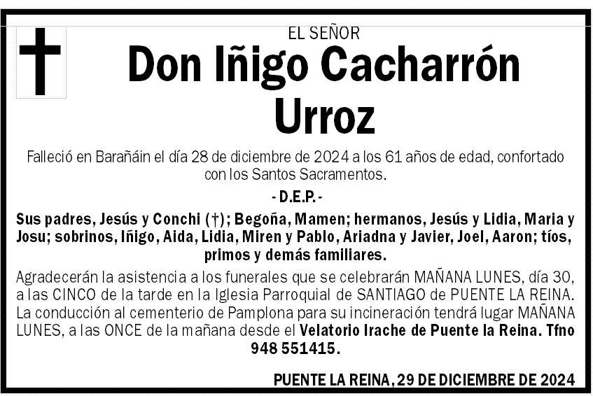 Iñigo Cacharrón Urroz