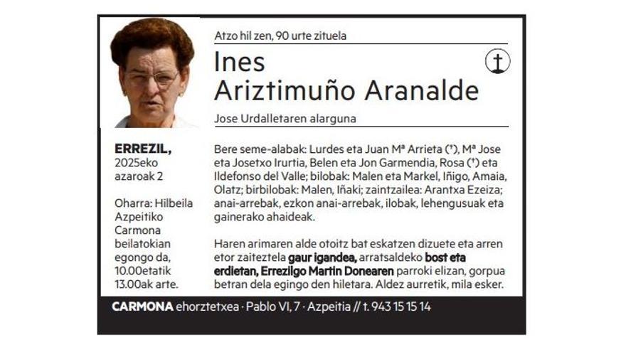 Ines Ariztimuño Aranalde