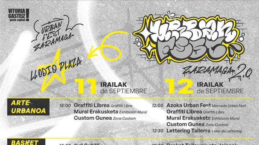 Urban Fest Zaramagaren bigarren edizioak gazteentzako doako 30 bat jarduera eskainiko ditu asteburuan Gasteizen