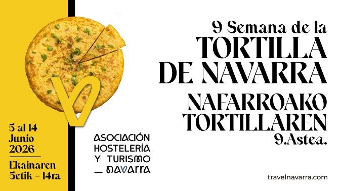 Cartel de la presentación de la 9ª Semana de la Tortilla de Navarra.