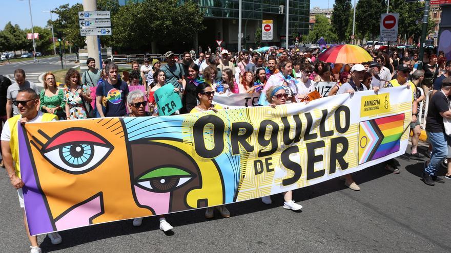 Manifestación en Pamplona por el Día del Orgullo LGTBI 2026