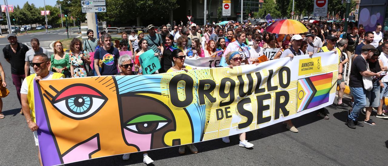 Manifestación en Pamplona por el Día del Orgullo LGTBI 2026