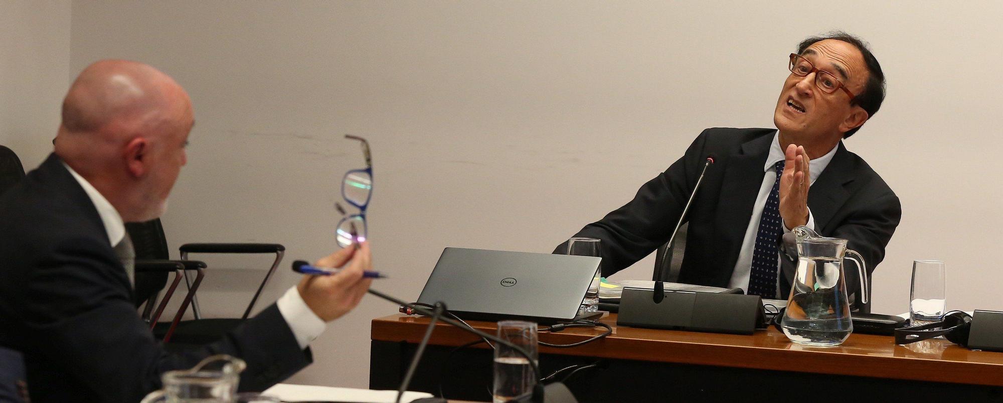 Fotos de la sesión de este martes de la comisión de investigación del Parlamento de Navarra