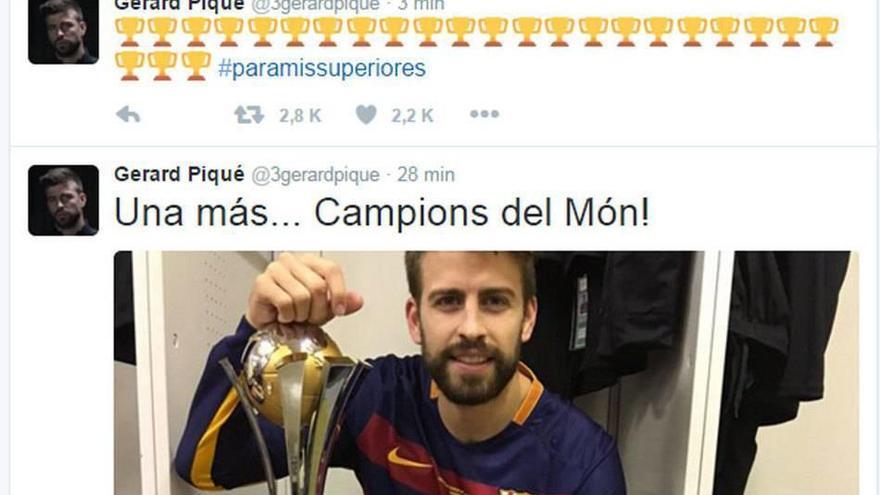 Piqué y el hashtag #paramissuperiores