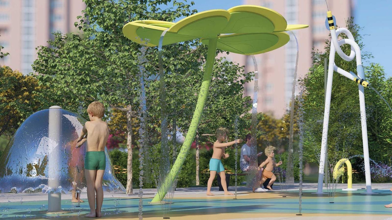 Así será la zona de juegos de agua de Barakaldo