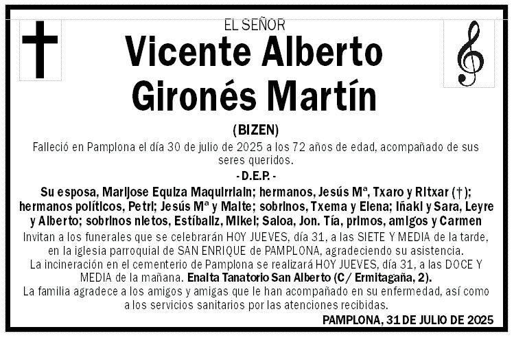 Vicente Alberto Gironés Martín