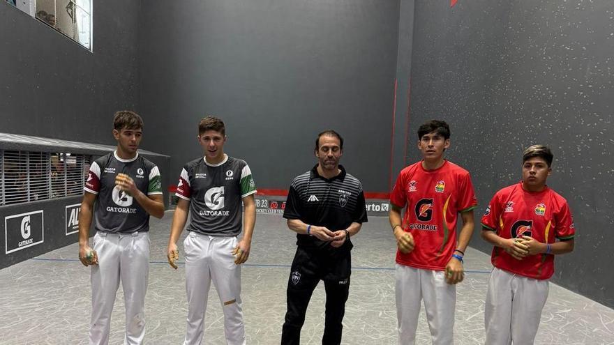 Cara y cruz para Euskal Selekzioa en mano en el inicio del Mundial sub’23 de trinkete