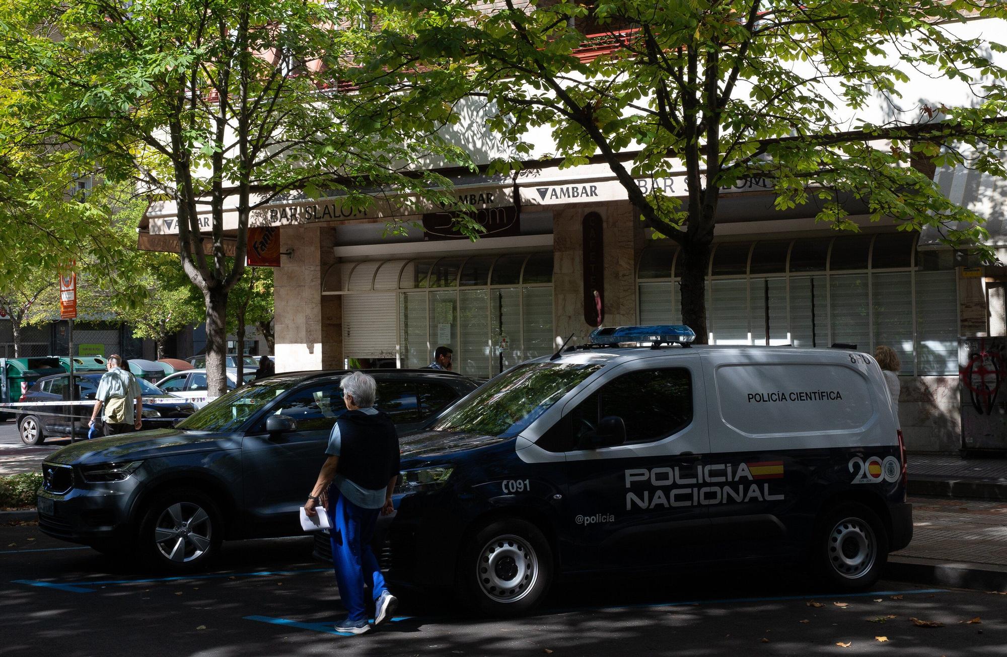 Robo en el bar Slalom en el barrio de Iturrama