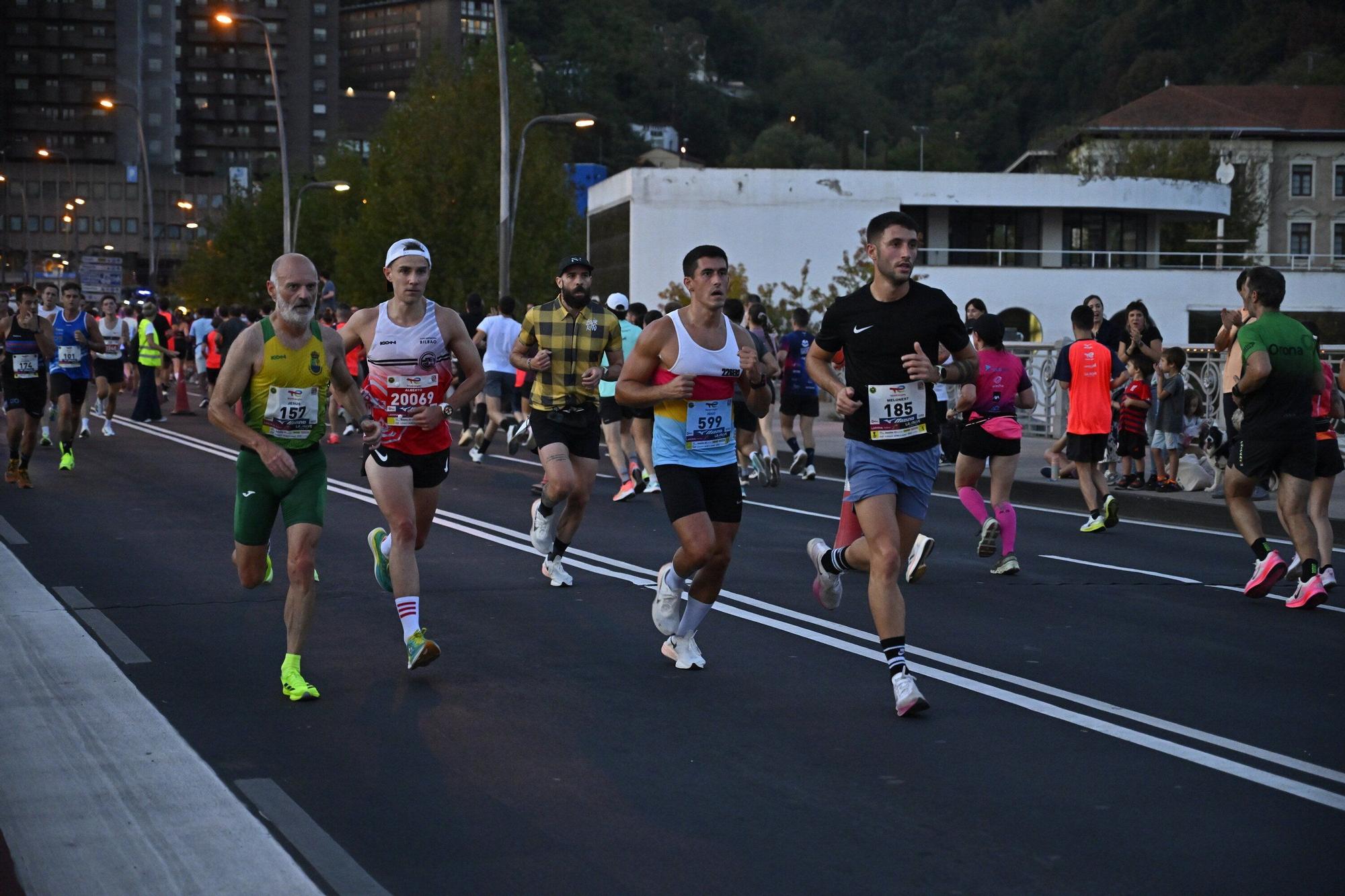 El Bilbao Night Marathon, en imágenes