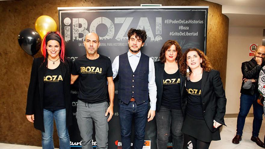 Rakel Rodríguez, Cruz Noguera, Peru Cañada, Ainoa Uriarte y Txaro Hernández, en la organización de Boza! Fotos: Pablo Viñas