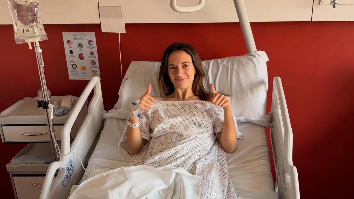 Aitana Bonmatí después de su operación.