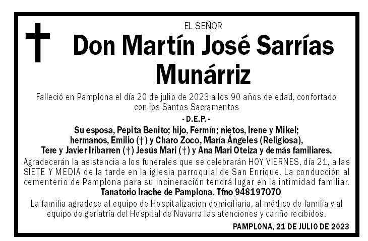 Martín José Sarrías Munárriz