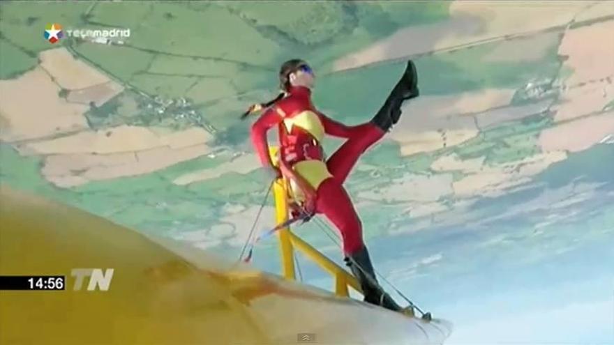 Ainhoa Sánchez, la primera &#039;wingwalker&#039; española