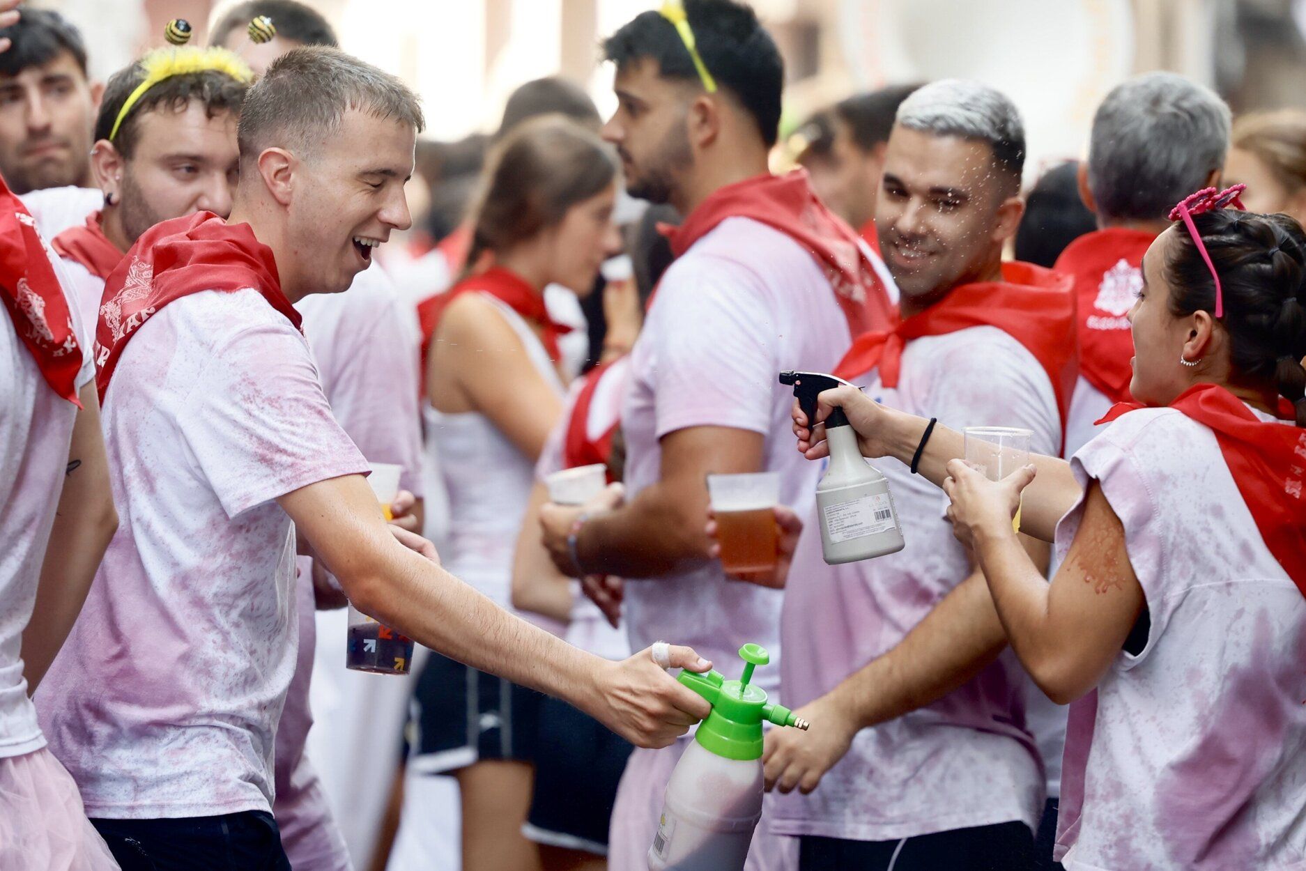Fiesta de vino tinto en Elgoibar con el Txiki Eguna