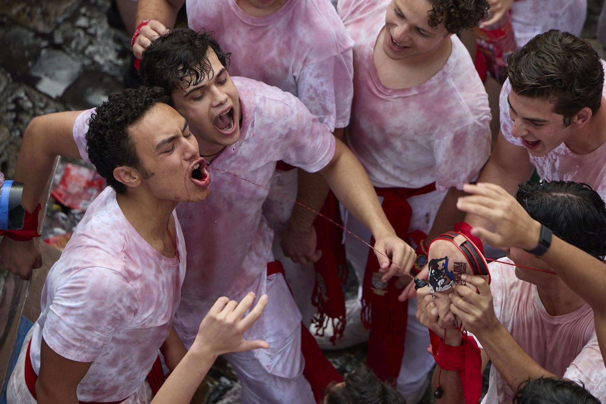 Fotos del  Chupinazo de San Fermín 2025 en Pamplona: ¡La fiesta más internacional se enciende con un grito solidario por Palestina!