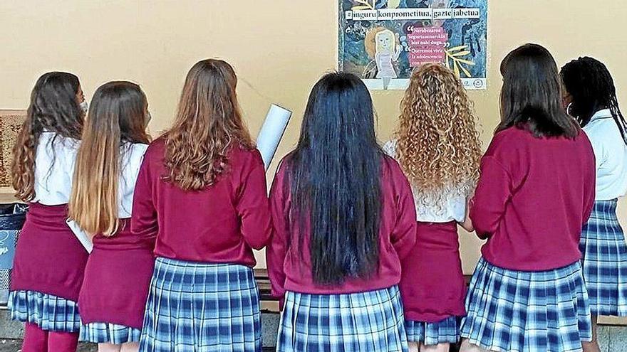 Las escolares de Antxo analizan la relación entre cuerpo y territorio