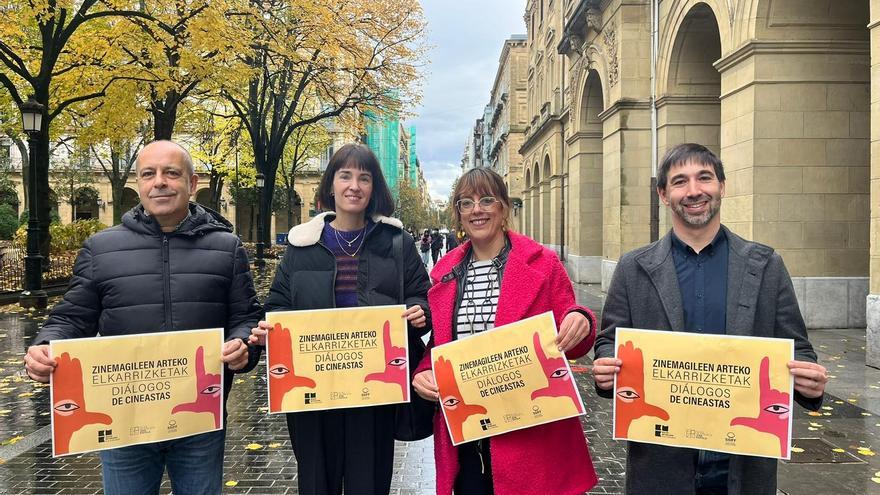 Isaki Lacuesta, Ruiz de Azúa, Gutiérrez Aragón y Alba Flores en Diálogos de Cineastas 2025