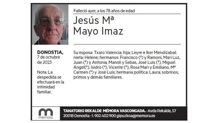 Jesús Mª Mayo Imaz