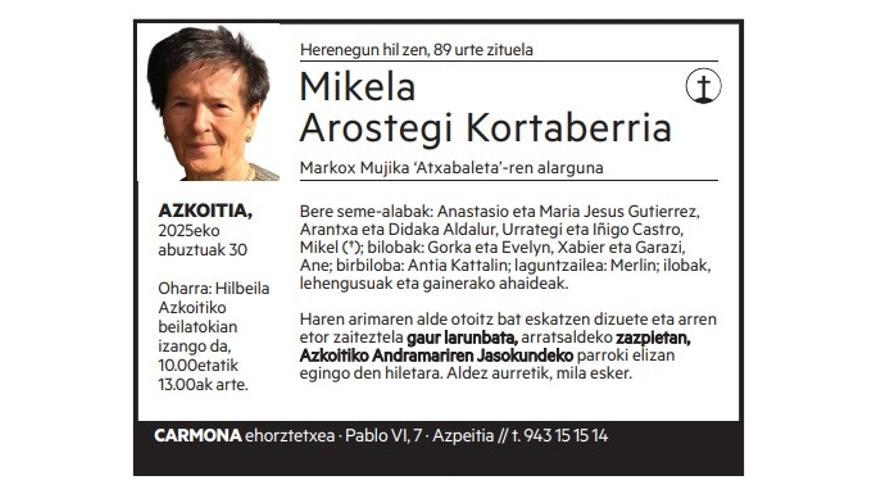 Mikela Arostegi Kortaberria