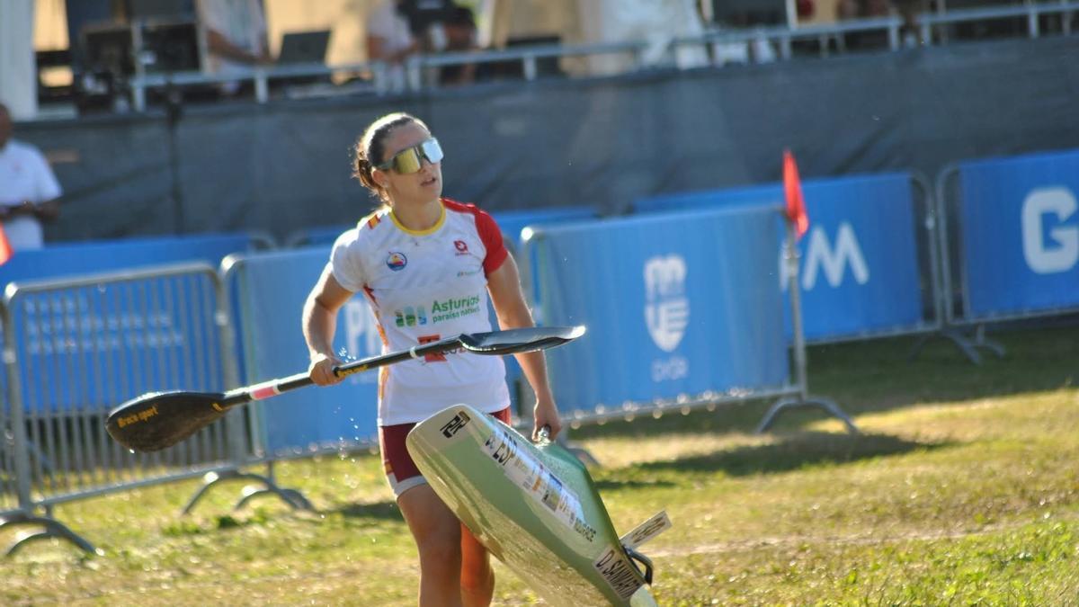 Dánae Sanmartín, durante la prueba.